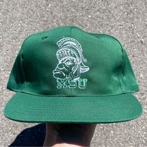Michigan State University Spartans Vtg 1990s NCAA Twins Enterprise Snapback Hat
